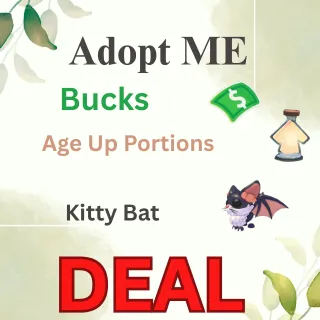 Bucks(107k+) and 141x Age up Portions,  8 kitty bats