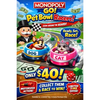 PET BOWL RACERS FULL CARRY GUARANTEED 1ST 