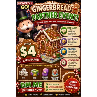 🎄🍬GINGERBREAD PARTNER EVENT-MONOPOLY GO!🎄🍬
