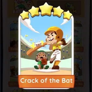 Monopoly Go Sticker - Crack of the Bat