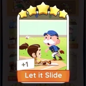 Monopoly Go Sticker - Let it Slide