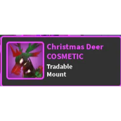 Christmas Deer mount