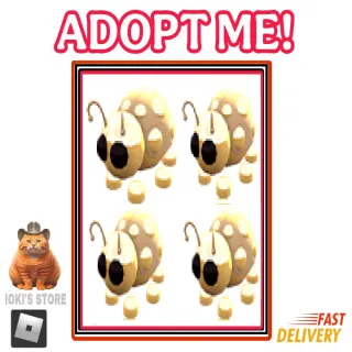 4X Golden Ladybug