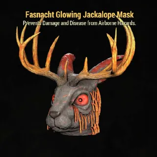 Glowing Jackalope Mask