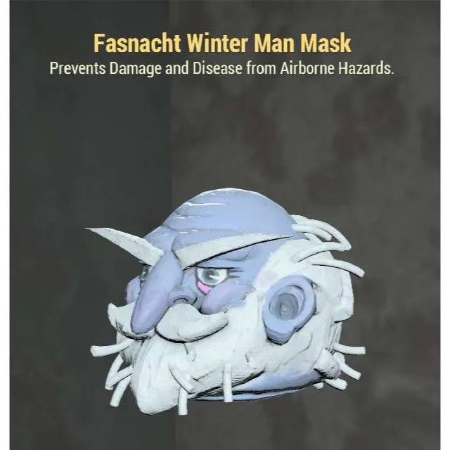 Fasnacht Winter Man Mask Fallout 76 Game Items Gameflip