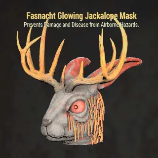 Fasnacht Glowing Jackalope Mask