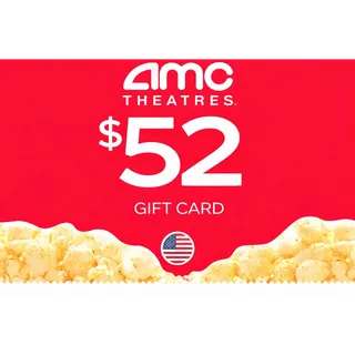 $52.00 AMC Theatres Gift Card ( 2X $26 )