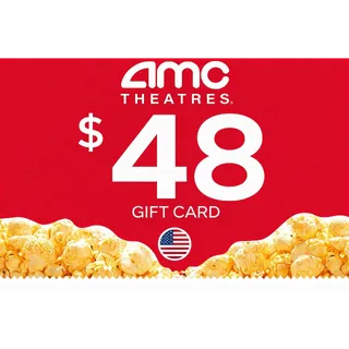 $48.00 AMC Theatres Gift Card