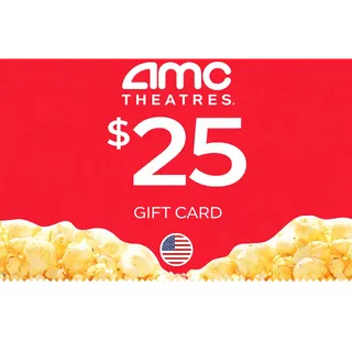 $25.00 AMC Theatres Gift Card