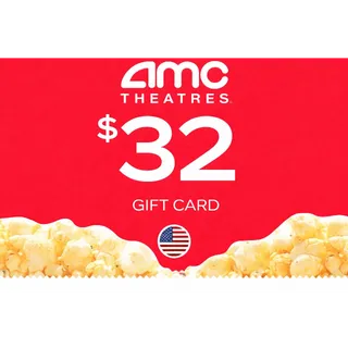 $32.00 AMC THEATRES GIFT CARD 