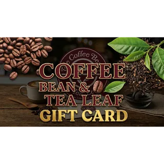 $38.00 COFFEE BEAN AND TEA LEAF GIFTCARDS