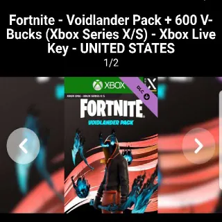 Fortnite - Voidlander Pack + 600 V-Bucks (Xbox Series X/S) - Xbox Live Key - UNITED STATES