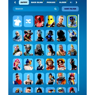 fortnite og 40+skins 600+vbucks