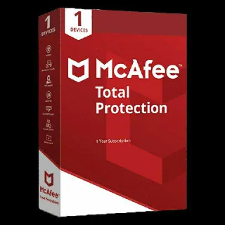 1-year subscription of McAfee® Total Protection for 1 device