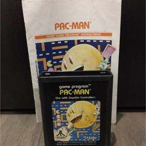 Atari 2600 Pac-Man Video Game Cartridge with Manual