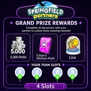 Syrup Partners 4 SLOT （72H Done）Monopoly Go 