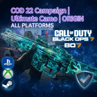 COD22 Black Ops 7 BO7|Ultimate Camo | ORIGIN