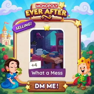 What a Mess 1 Star ⭐ （+ 1 Free Card） Monopolygo Go