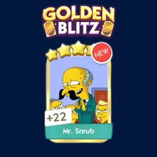 Mr. Snrub GOLDEN BLITZ Monopoly Go