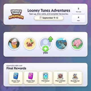 Monopoly GO Looney Tunes Adventures Full Carry | 4 Carry Accounts