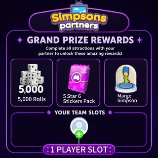 Aqua Partners Simpsons partners 1 slot Monopoly go