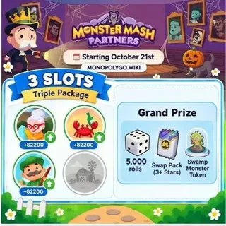 Monster Mash Partners 3 SLOT Monopoly GO