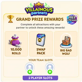 VILLAINOUS Partners 2 SLOT （72H Done）