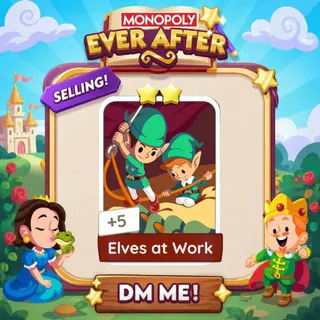 Elves at Work 2 Star ⭐ （+ 1 Free Card） Monopolygo Go