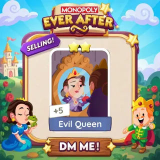 Evil Queen 2 Star ⭐ （+ 1 Free Card） Monopolygo Go