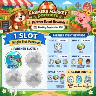 Farmer’s Market Partners 1 SLOT Monopoly GO