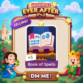 Book of Spells 1 Star ⭐ （+ 1 Free Card） Monopolygo Go