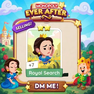 Royal Search 2 Star ⭐ （+ 1 Free Card） Monopolygo Go