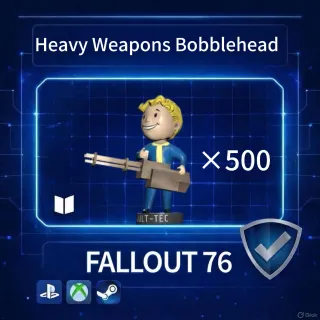 FALLOUT 76 Heavy Weapons Bobblehead ×500