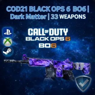 COD21 Black Ops 6 BO6|Dark Matter| 33 Weapons
