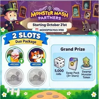Monster Mash Partners 2 SLOT Monopoly GO