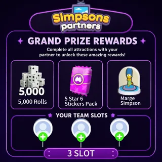 Aqua Partners Simpsons partners 3 slot Monopoly go