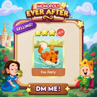 Fox Ferry 4 Sticker Gold Sticker - Monopoly Go Golden Blitz