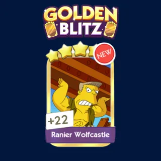 Ranier Wolfcastle GOLDEN BLITZ Monopoly Go
