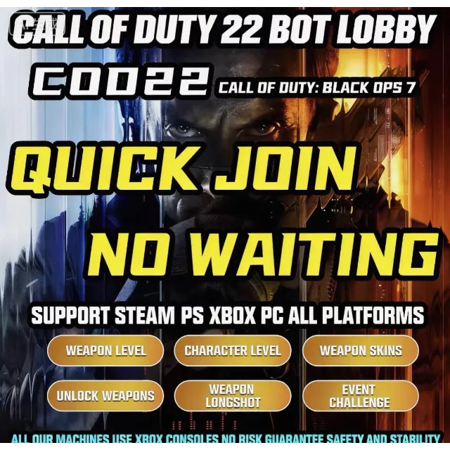 COD 22 Bot Lobby – 1 Hours| Weapons, Skins & XP - Other Game Item ...