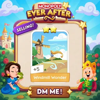 Windmill Wonder 2 Star ⭐ （+ 1 Free Card） Monopolygo Go