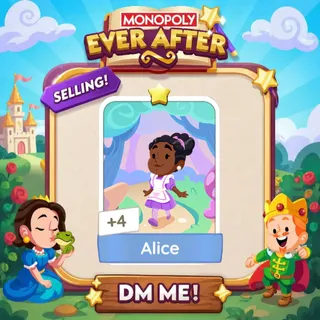 Alice 1 Star ⭐ （+ 1 Free Card） Monopolygo Go