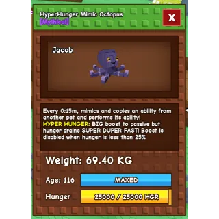 15 second Mimic Octopus Grow A Garden