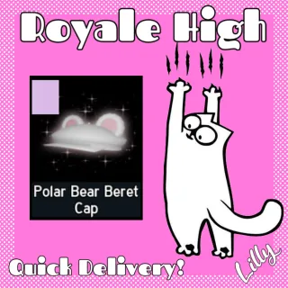 Polar Bear Beret Cap