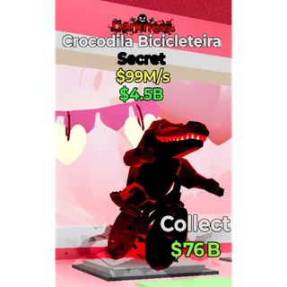🩸 New Darkness Crocodila Bicicleteira - Secret 99M/s - Steal the Brainrot Fortnite