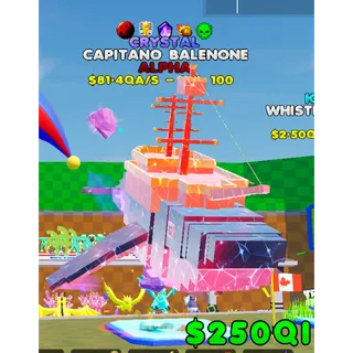 💎 New CRYSTAL Capitano Baleone (🔴🏆🔮☄️💀) - ALPHA 81.4QA/s - Kick a Lucky Rot Fortnite