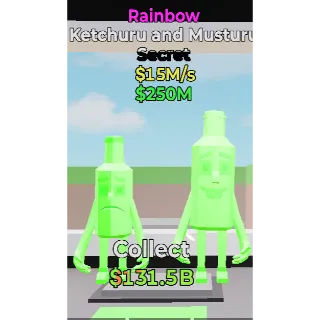 🌈 Rainbow Ketchuru and Musturu - Secret 15M/s - Steal the Brainrot Fortnite