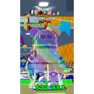 🎪 NEW Carnival Astro Tim (🦋🏆🔴⚰️🍩🔮⚡️) - ALPHA 427QA/s - Kick a Lucky Rot Fortnite