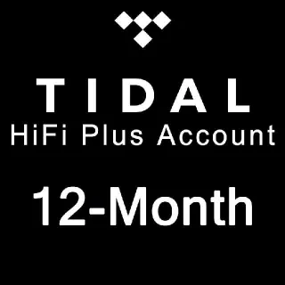 Tidal HiFi Plus 12 Month Premium Subscription | Ultimate Music Experience | Best Deal