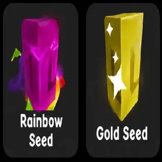 50x RAINBOW SEED & 100x GOLD SEED