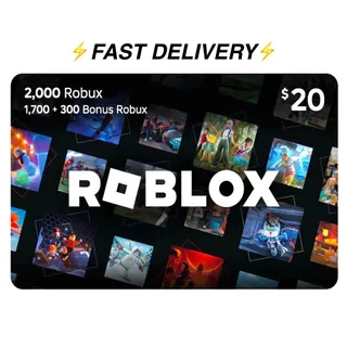 $20 Roblox Gift Card 1,000 Robux GLOBAL ⚡️FAST DELIVERY⚡️